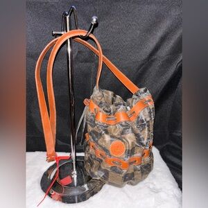 Fendi | Vintage Pequin Reversible Drawstring Mini Tote Bag